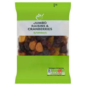 Sainsbury's Jumbo Raisins And Cranberries Mix 200g (British brand)