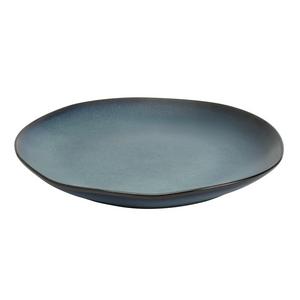 Habitat navy reactive side plate blue stoneware, imported from the UK