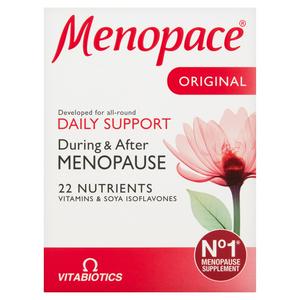 Menopace vitamin mineral nutrient tablets 30 count, imported from the UK