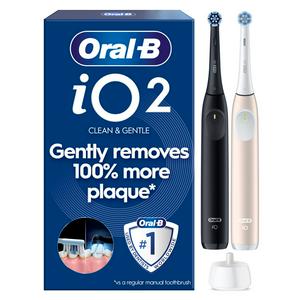 Oral-B iO2 Night Black Electric Toothbrush, imported from the UK