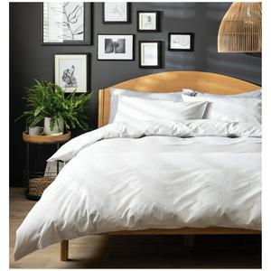 Habitat Stripe Bedding Set Grey Duvet Cover