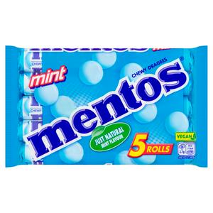Mentos Mint Flavour Sweets Rolls 190g, imported from the UK