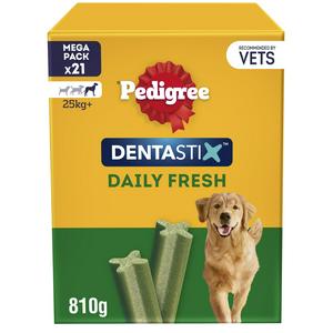 Pedigree Dentastix Fresh large dog treats x21 810g, imported from the UK