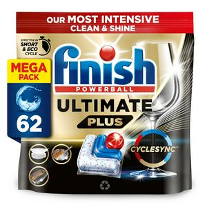 Finish Ultimate Plus dishwasher tablets Fresh 62 tabs - British product