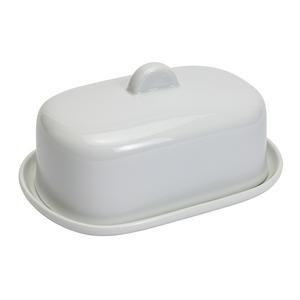 Habitat Riko white porcelain lidded butter dish, UK version