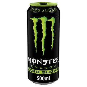 Monster Energy Zero Sugar Energy Drink 500ml, imported from the UK