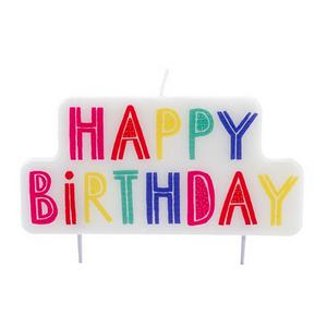 Sainsbury's Home happy birthday rainbow candle (British brand)