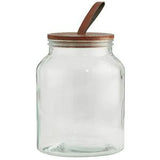 Habitat glass storage jar with wooden lid 3L, UK version