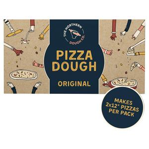 The Northern Dough Co. Pizza Dough Original 2x220g, imported from the UK