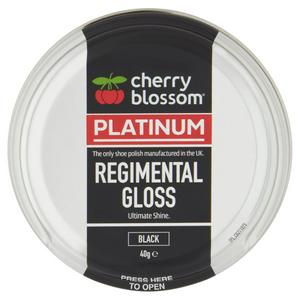 Cherry Blossom shoe polish black gloss 40g - British product