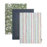 Habitat floral and stripe tea towels 3 pack, UK version