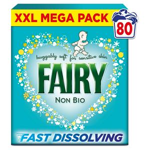 Fairy Non Bio Washing Powder 80 Washes - British product