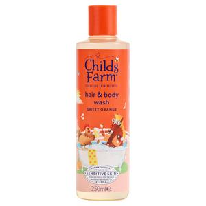 غسول شعر وجسم برتقال حلو من Childs Farm للأطفال ذوي البشرة الحساسة 250 مل