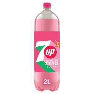 7UP Zero Sugar Pink Lemonade 2L (British brand)