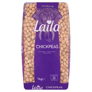Laila Dried Chickpeas 1kg Whole Bag, UK version