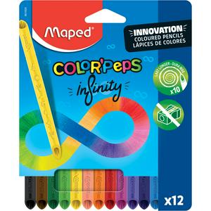 Sainsburys Maped Colorpeps Infinity Coloured Pencils Pack de 12- Acheter en ligne chez McGrocer