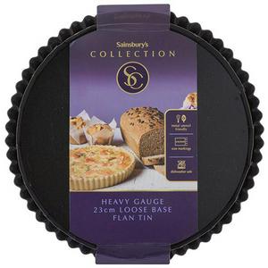 Sainsbury's Home Moule à tarte rond à fond amovible noir 23cm