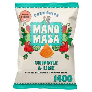 Sainsburys Manomasa Chipotle Lime Tortilla Chips 140g- Buy online at McGrocer