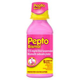 Pepto Bismol stomach relief oral suspension 240ml, imported from the UK