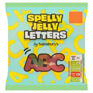 Sainsbury's Spelly Jelly Letters 70g (British brand)