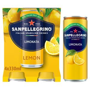 San Pellegrino Italiensk Sparkling Lemonade 4 x 330ml