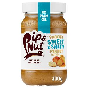Sainsburys Pip & Nut Smooth Sweet Salty Peanut Butter Spread 300g- Buy online at McGrocer