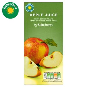 Sainsbury's apple juice 100% pure fruit 1L (British brand)