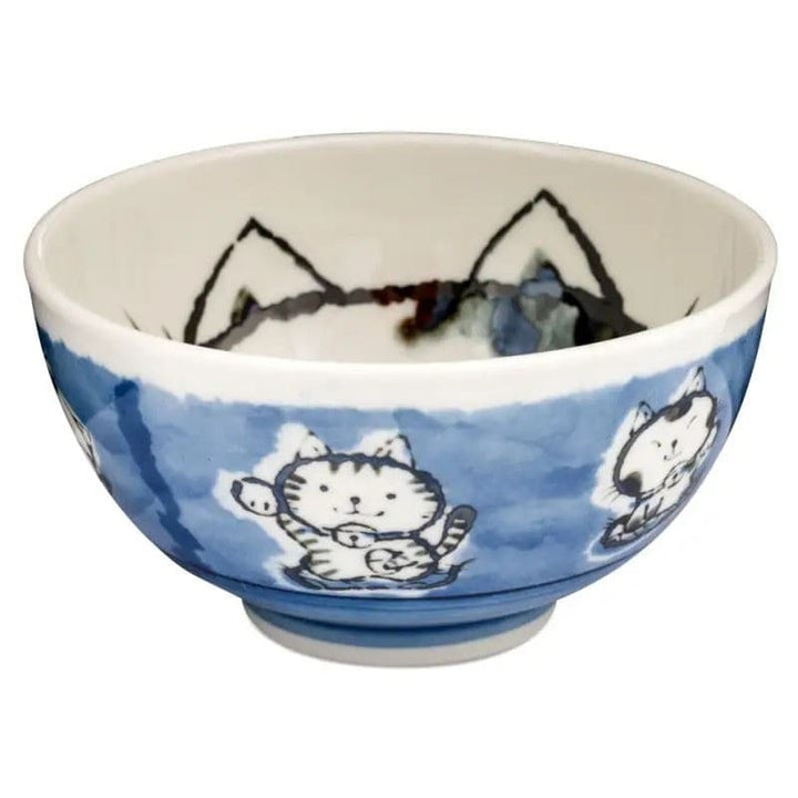 Tokyo Design Studio Keraaminen Lucky Cat Bowl Suuri (sininen)