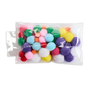 Pom Pom Balls craft balls pack of 60, imported from the UK