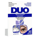 Colle à faux cils Duo Quick-set transparente - Produit britannique