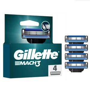 Men's Gillette Mach 3 Razor Blade Cartridges 4 Pack, UK version