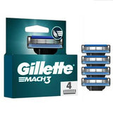 Men's Gillette Mach 3 Razor Blade Cartridges 4 Pack, UK version