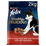 Felix dry cat food beef chicken vegetables 2kg UK version