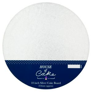 House of Cake silver cake board 10 inch, UK version