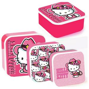 Sainsburys Hello Kitty 3 Piece Snack Pots Plastic Storage H12cm- Buy online at McGrocer
