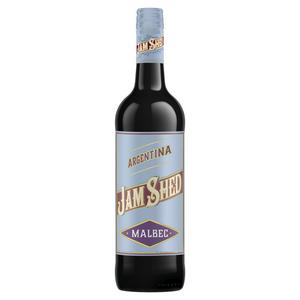 Jam Shed Malbec classic red wine bottle 75cl, UK version