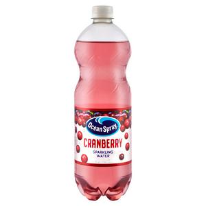 Ocean Spray Cranberry Sparkling Water 1L, imported from the UK