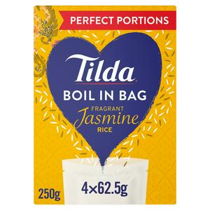 Tilda Fragrant Jasmine Rice Boil in Bag 250g (British brand)