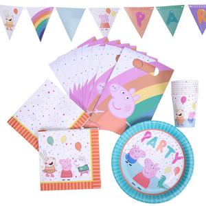 Peppa Pig Party-Box Tischgeschirr-Set für 8 Personen