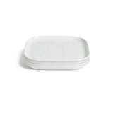Habitat Riko square white ceramic dinner plate, UK version