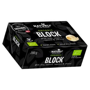 Naturli Bio-Veganer Streichfettblock 200 g, importiert aus Großbritannien