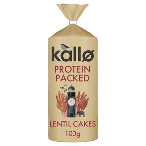 Kallo Protein Packed Lentil Cakes 100g, UK version