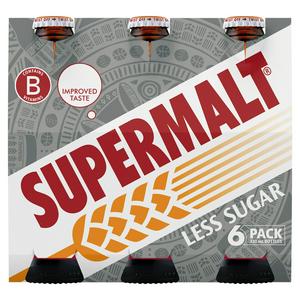 Supermalt Malt Beverage Less Sugar 6x330ml (British brand)