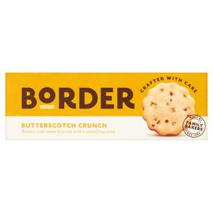 Border Butterscotch søte kjeks 150g pakke laget i Storbritannia - britisk produkt
