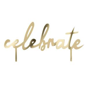 Sainsbury's Home Celebrate Metallic Acrylic Cake Topper 20cm (British brand)