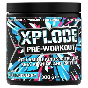Sci-MX Nutrition X Plode pre workout powder Blue Raspberry 300g (British brand)