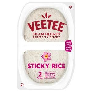 Sainsburys Veetee Heat&eat Sticky Rice Pots x2 260g- Buy online at McGrocer