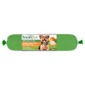 Freshpet Small Dog Food Chicken Turkey Pumpkin Peas 400g - British product
