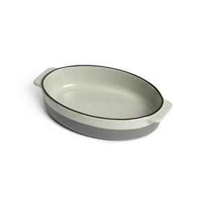 Habitat Ceramic Oval Roaster Grey 29cm, UK version