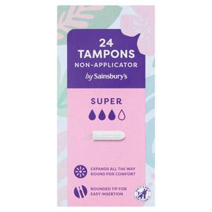 Sainsbury's Non Applicator Tampons Super 24 (British brand)